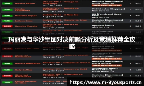 玛丽港与华沙军团对决前瞻分析及竞猜推荐全攻略